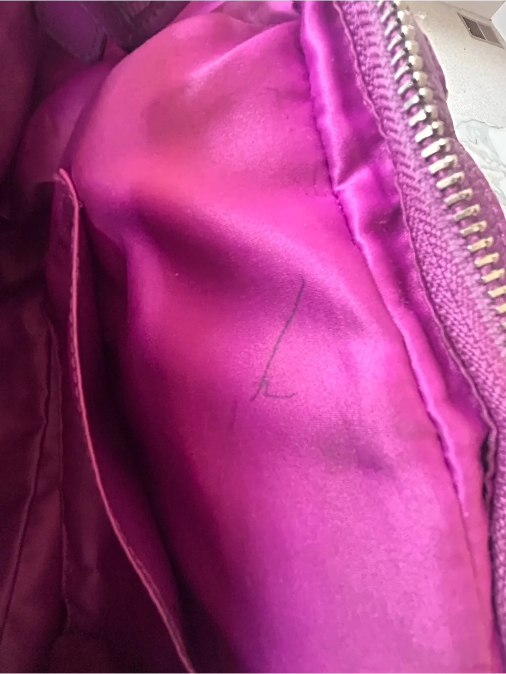 Purple plum pebbled leather Coach Park Carrie Tote